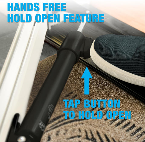 Wright Products adjustable closing speed thumbscrew allows tool-free tuning.