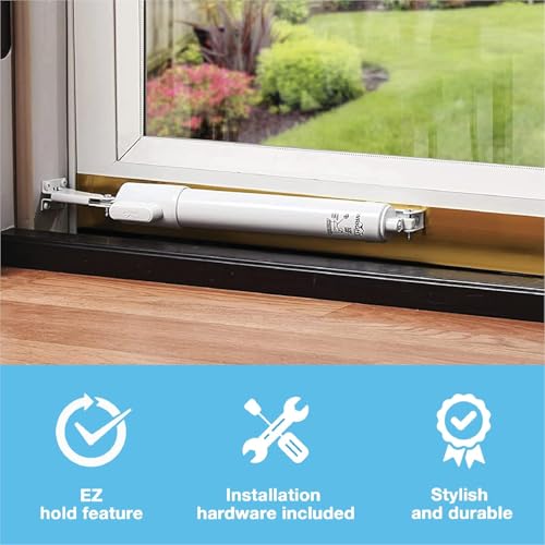 Wright Products adjustable speed thumbscrew close-up for tailored door closing.