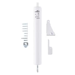 Wright Products heavy-duty pneumatic storm door closer in close view for smooth closing.