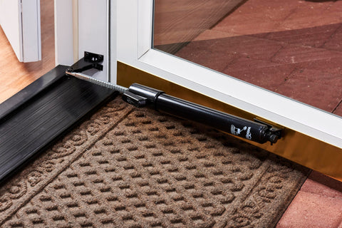 Wright Products quiet close pneumatic action reduces slams for smooth operation.