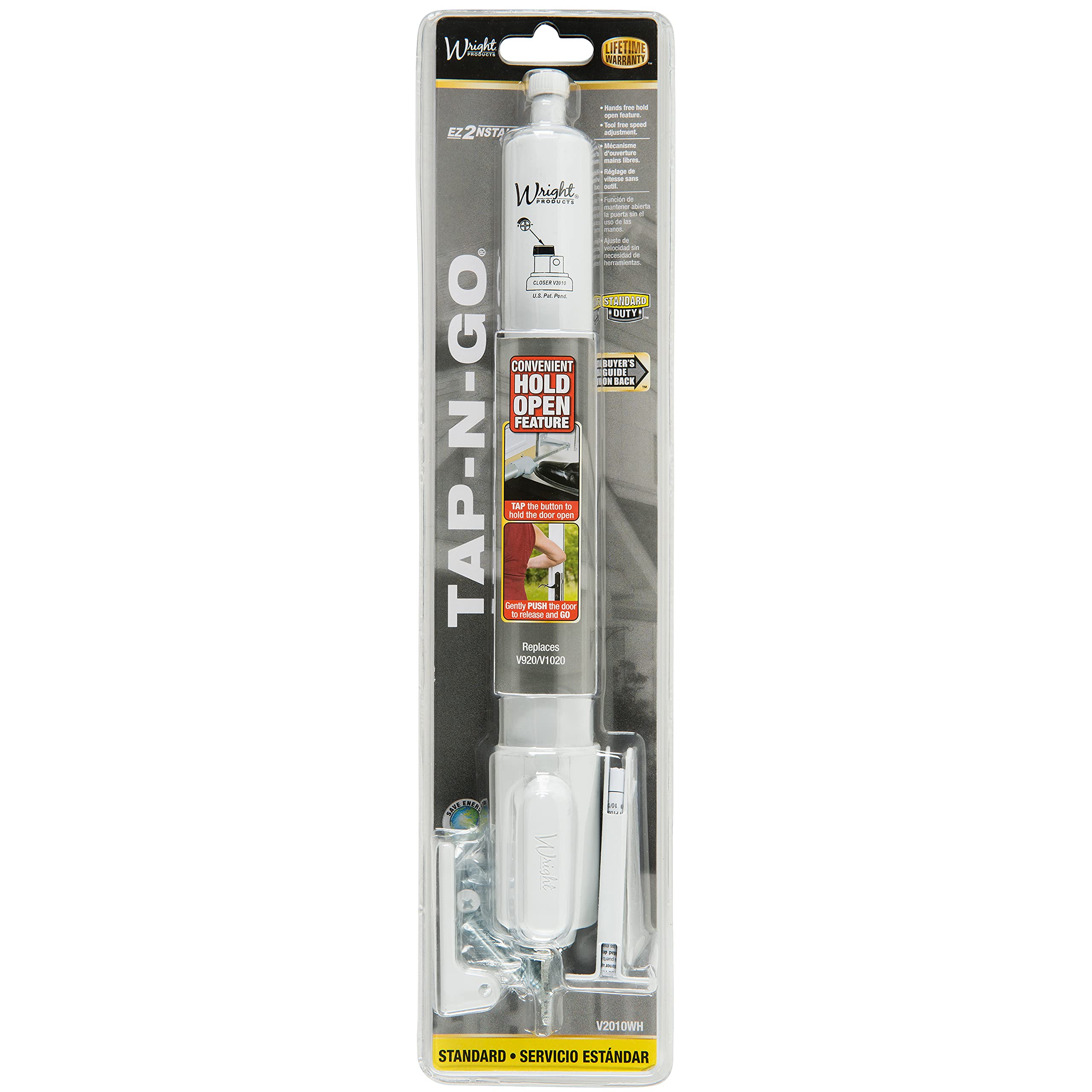Wright Products EZ-HOLD feature in action enabling hands-free entry