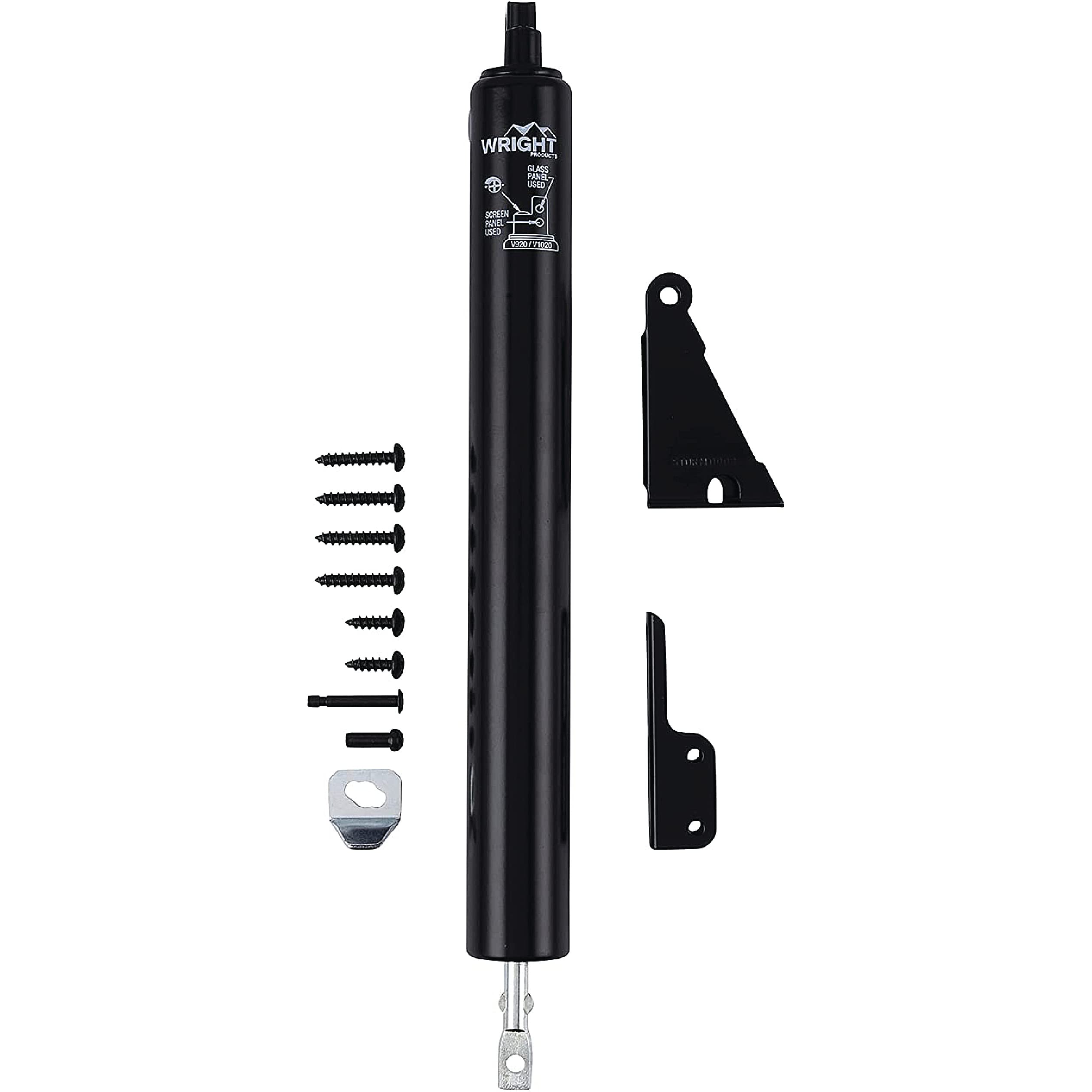 Wright Products standard-duty door closer mounted on exterior door for smooth, controlled opening.