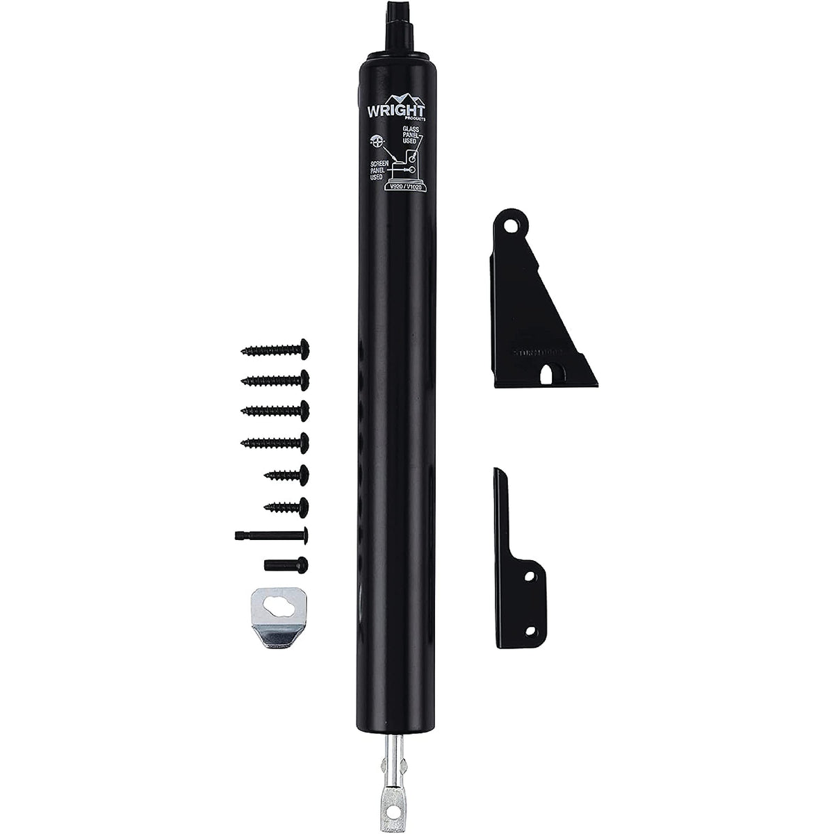 Wright Products standard-duty door closer mounted on exterior door for smooth, controlled opening.