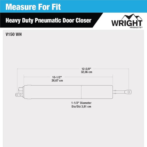 Wright Products quiet-closing mechanism reduces noise on busy entries.