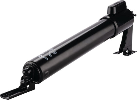 Wright Products V2012BL demonstrates 90-degree opening range for storm doors
