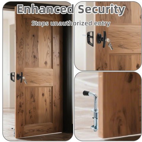 Zinc-alloy locking cylinders for durable security.