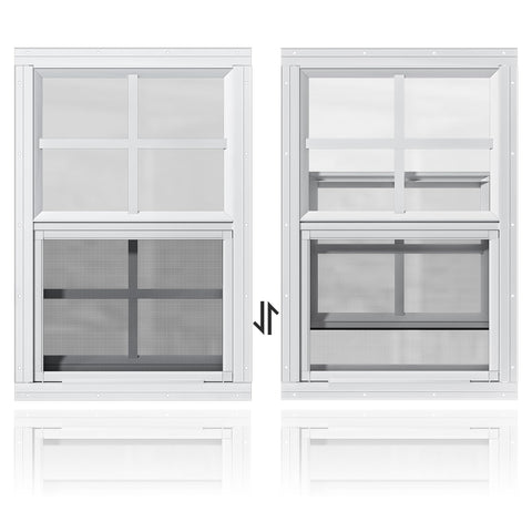WRISIN 2-pack shed windows with flush-mount design enhance curb appeal and outdoor durability.