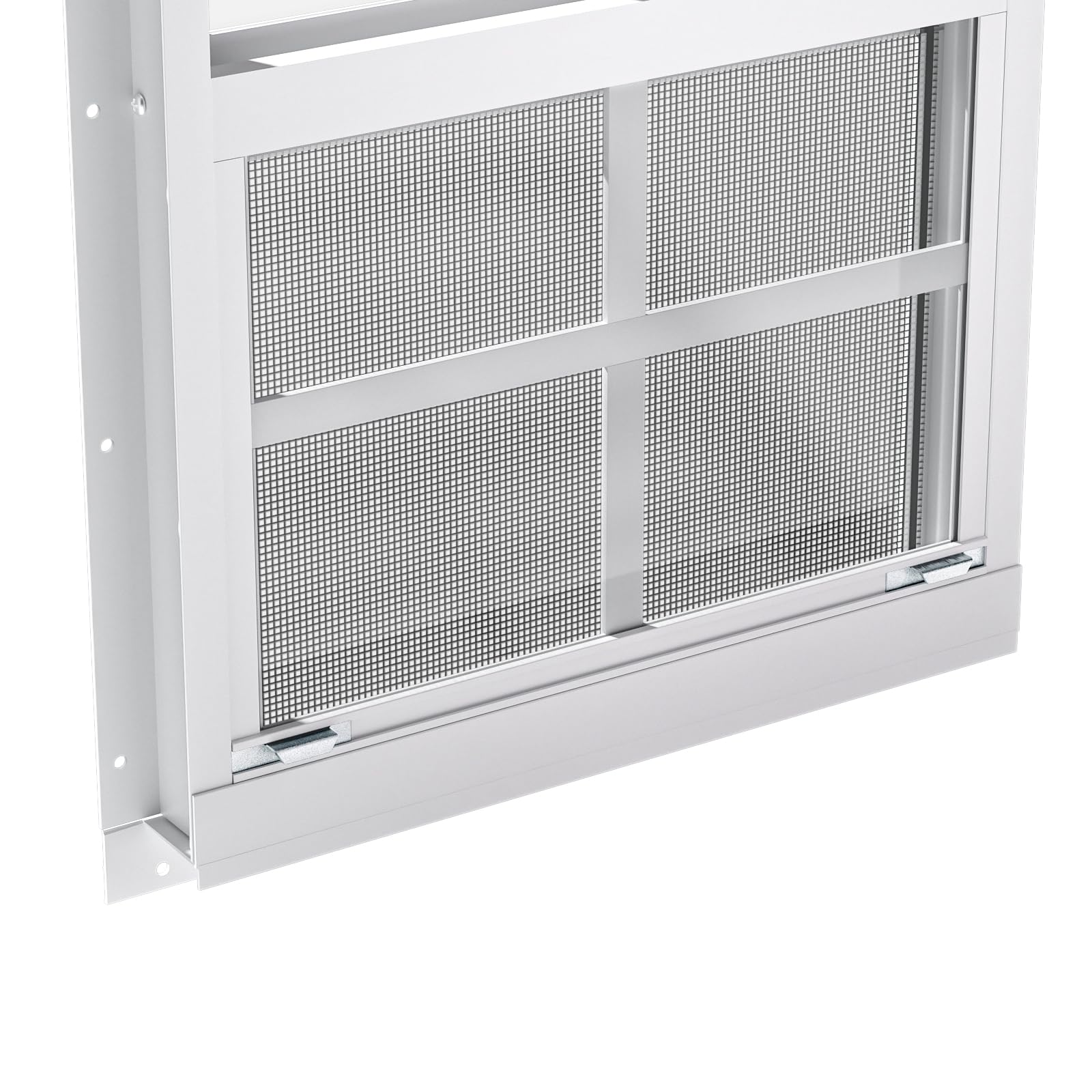 WRISIN aluminum frame shed window resists rust for years of outdoor use.