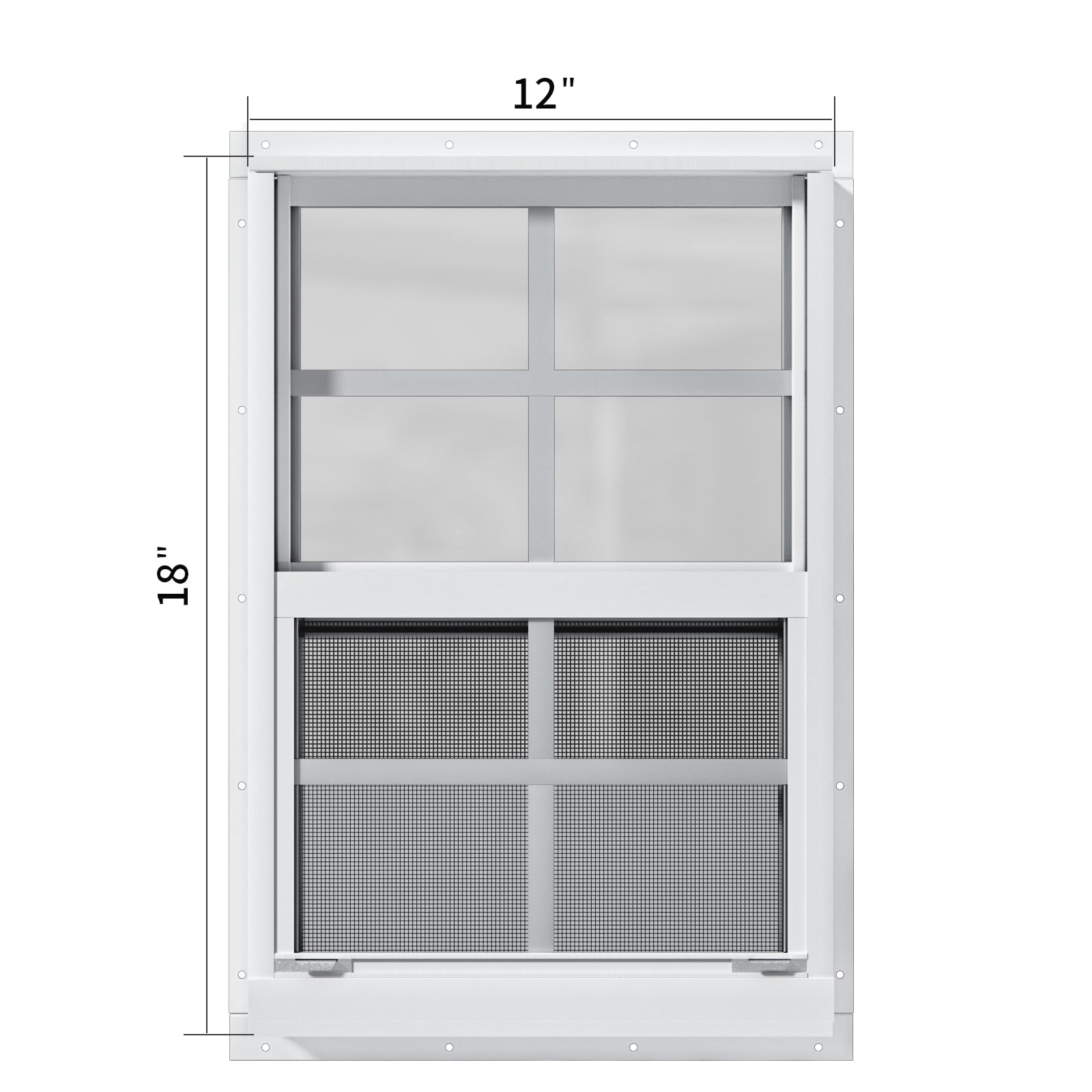 WRISIN tempered glass window adds shatter resistance for chicken coops and barns.