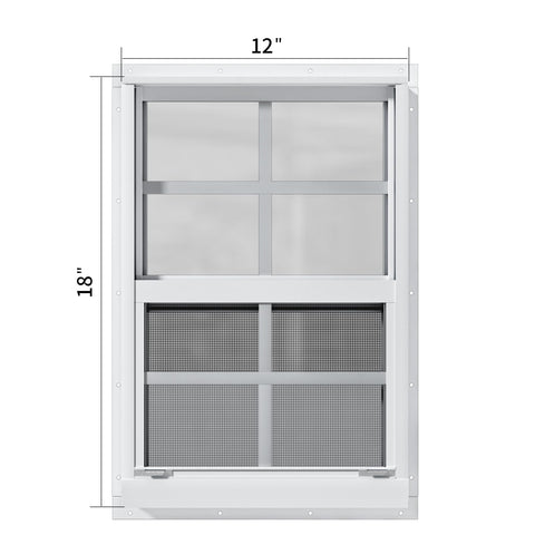 WRISIN tempered glass window adds shatter resistance for chicken coops and barns.