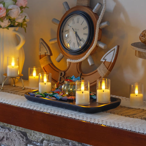 Wroxipel 6-pack tealights white includes versatile decor accessories.