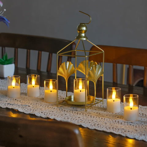 Wroxipel remote control tealight white demonstrates simple multi-candle operation.