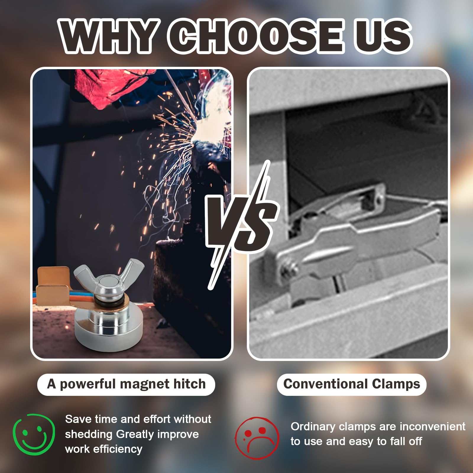 Wshxjzyay quick-placement design streamlines setup on clean metal for immediate welding tasks.