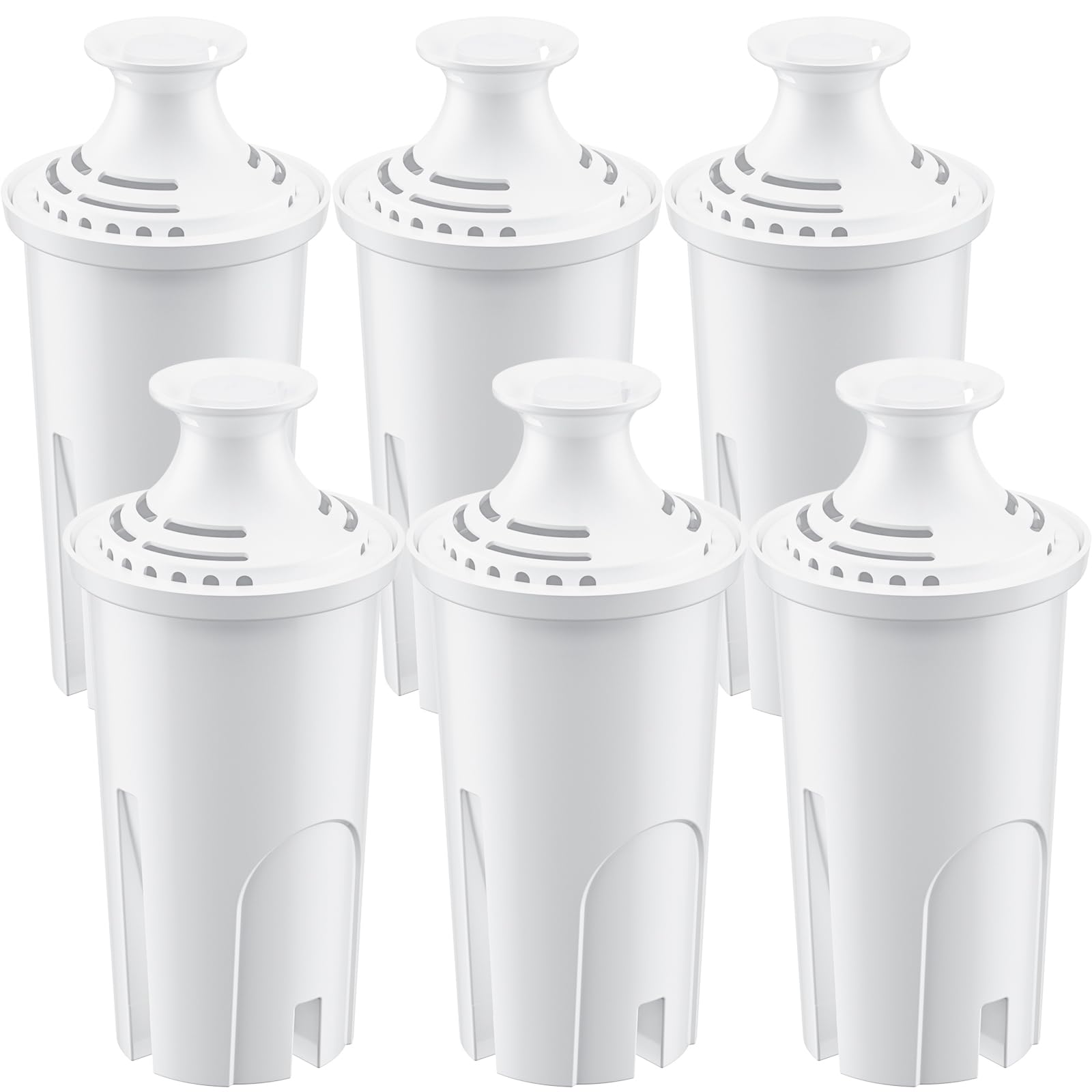 WSKFDTI water filter for Brita pitcher pack of 6 improves taste.