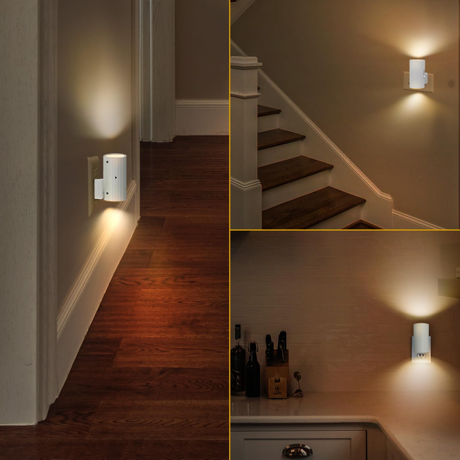 WSKVEZZA 2-pack night light convenient for multiple spaces