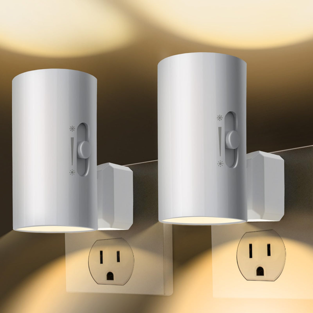 WSKVEZZA night light with dusk-to-dawn sensor for energy-efficient nighttime visibility
