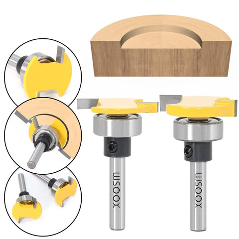 WSOOX biscuit and rabbet capability in one versatile bit set.