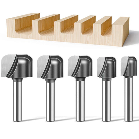 WSOOX bowl and tray router bit set with 1/4 inch shank for precise edge work