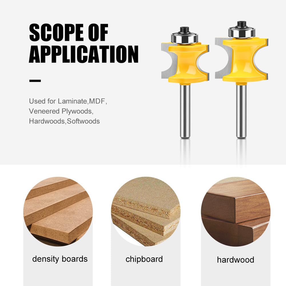 WSOOX edge-beading router bit suitable for shelves and trim projects