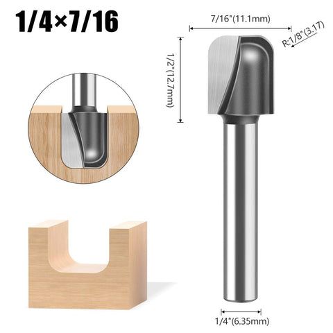 WSOOX carbide router bit 7/8 inch diameter for thick panels