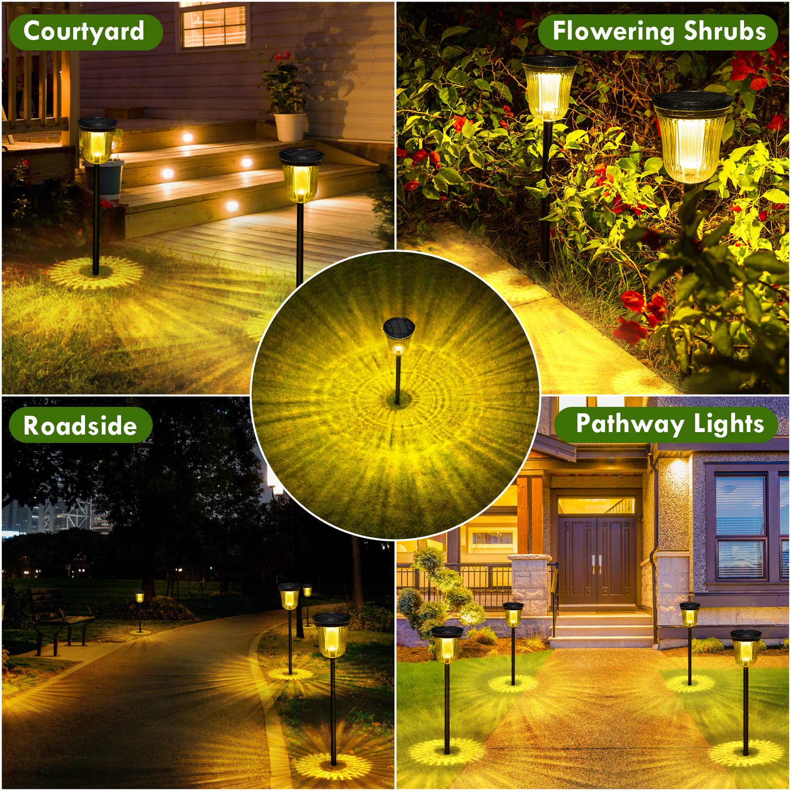WTGEGF IP65 waterproof pathway lights withstand weather.
