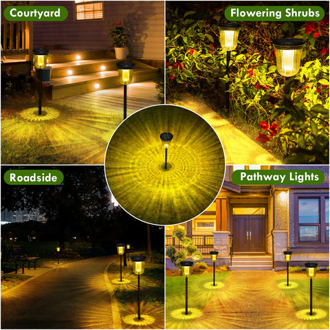 WTGEGF IP65 waterproof pathway lights withstand weather.