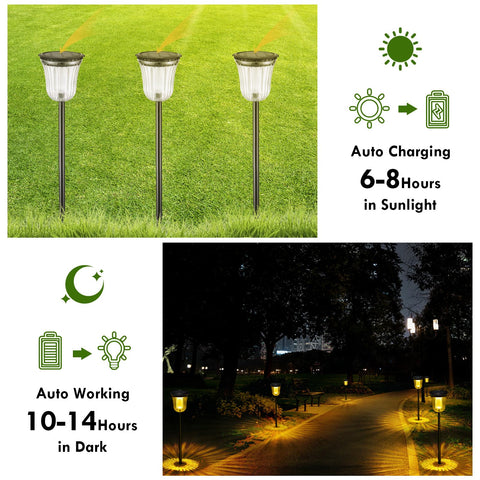 WTGEGF pathway lights provide white and warm white modes.