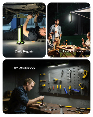 Wtoolfex 180-degree rotation bracket allows flexible positioning during tasks.