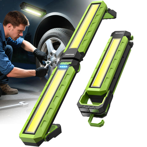 Wtoolfex light IP54 rated withstands dusty and wet workshop conditions.