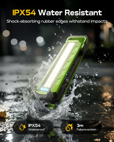 Wtoolfex Type-C charging with 5200mAh battery keeps you powered longer.