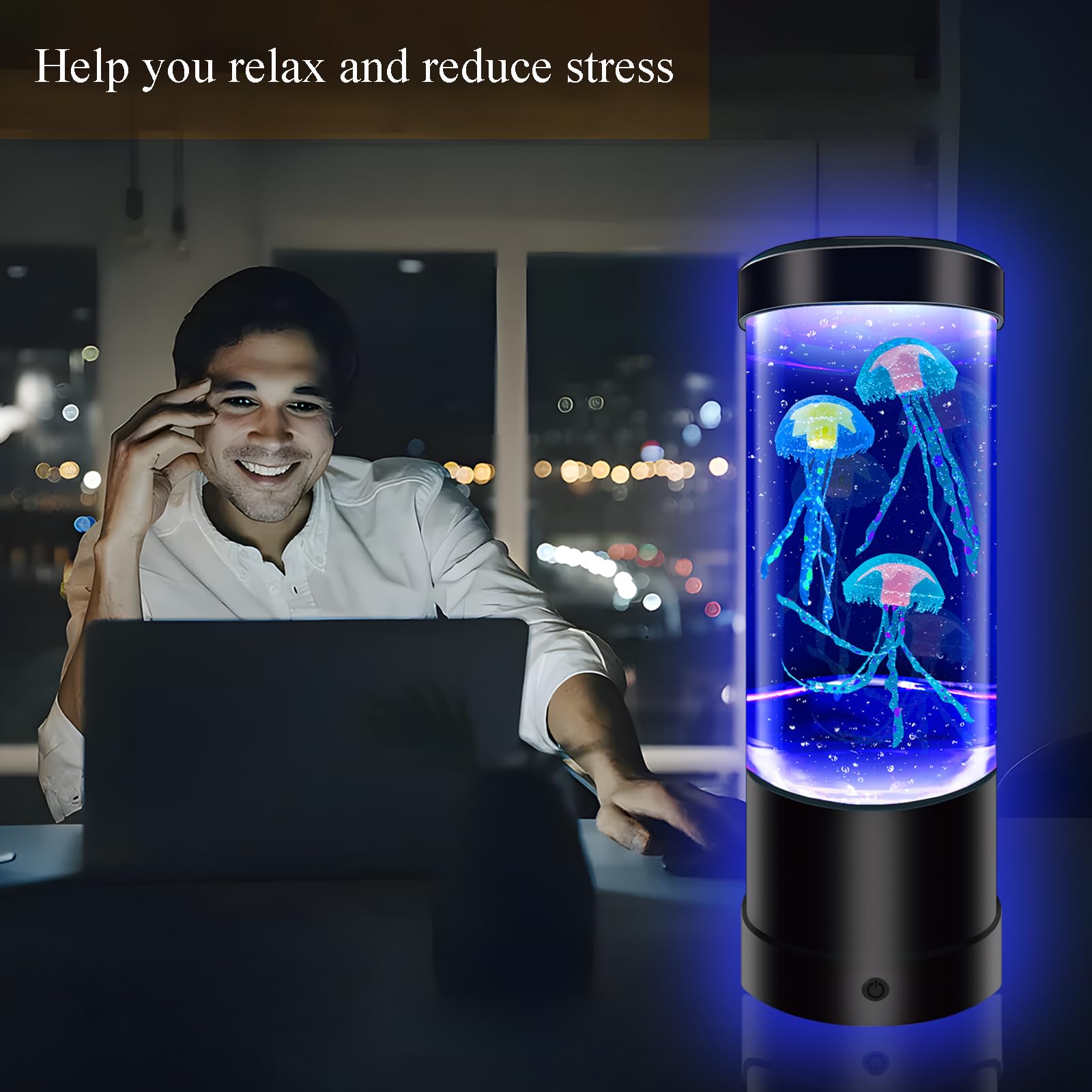 WTROESE gift-ready jellyfish lamp suitable for celebrations