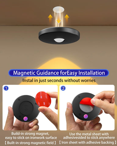 WTXPZM puck light under cabinet setup highlighting display shelf