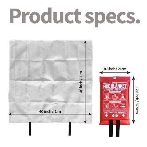 Bright red pouch with WUERLI blanket for quick access