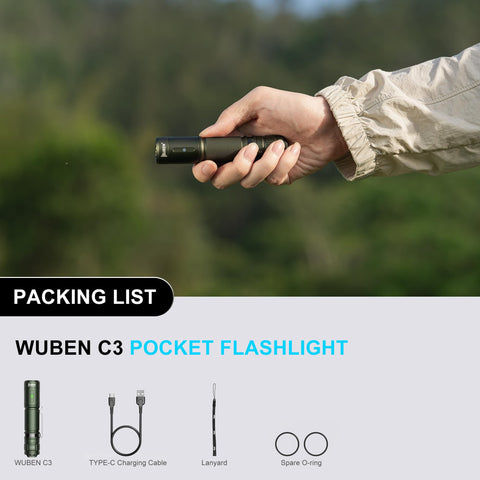 WUBEN C3 holster option illustrates secure carrying in toolkit