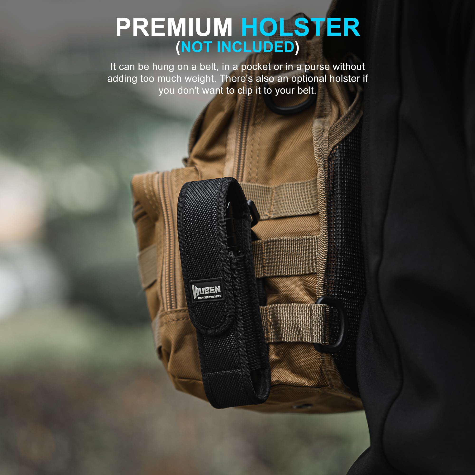 WUBEN C3 compatible holster options support versatile carry setups.