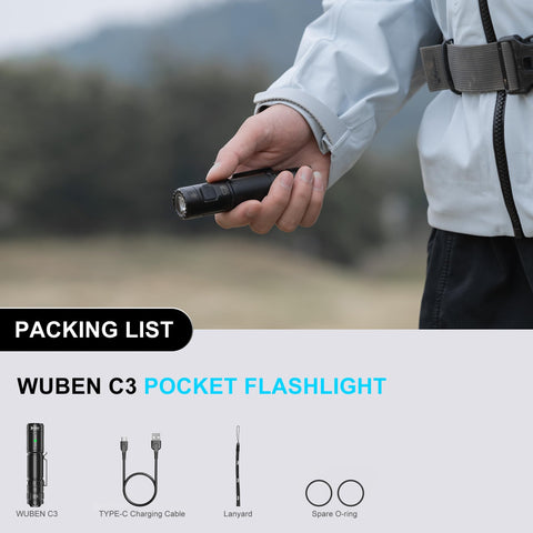 WUBEN C3 TIR lens with high transmission for crisp beam reach.