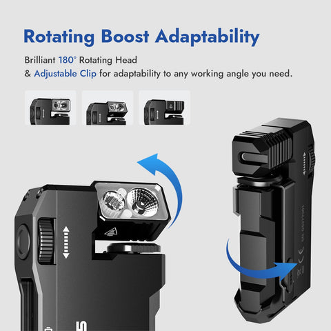 WUBEN G5 Type-C charging and IP65 protected design
