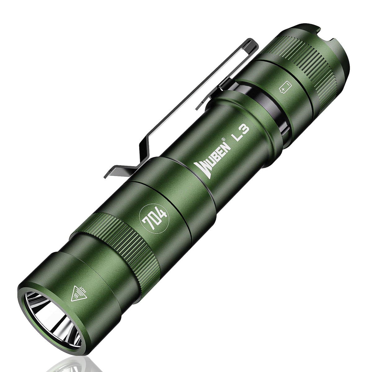WUBEN L3 body with rugged MIL-SPEC finish for harsh environments