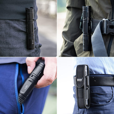 Wuben L50 includes USB cable and hand strap for reliable everyday carry.