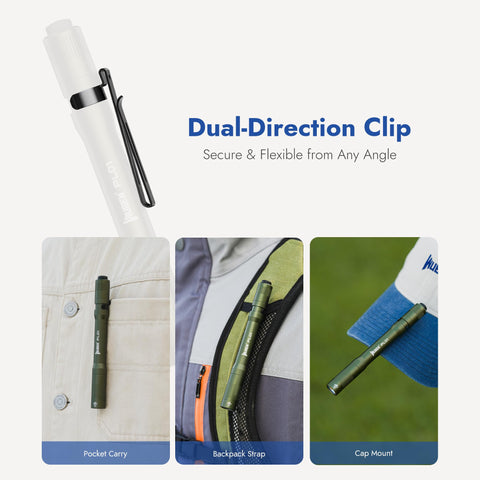 WUBEN PL01 IP68 waterproof rating supports submersion and rugged outdoor use.