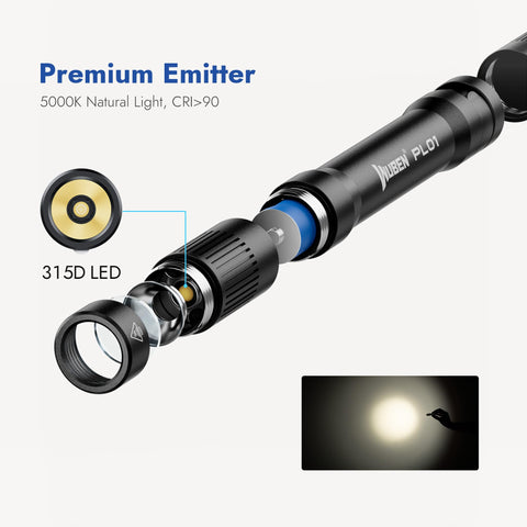 WUBEN PL01 ideal for night-time outdoor or mechanic work