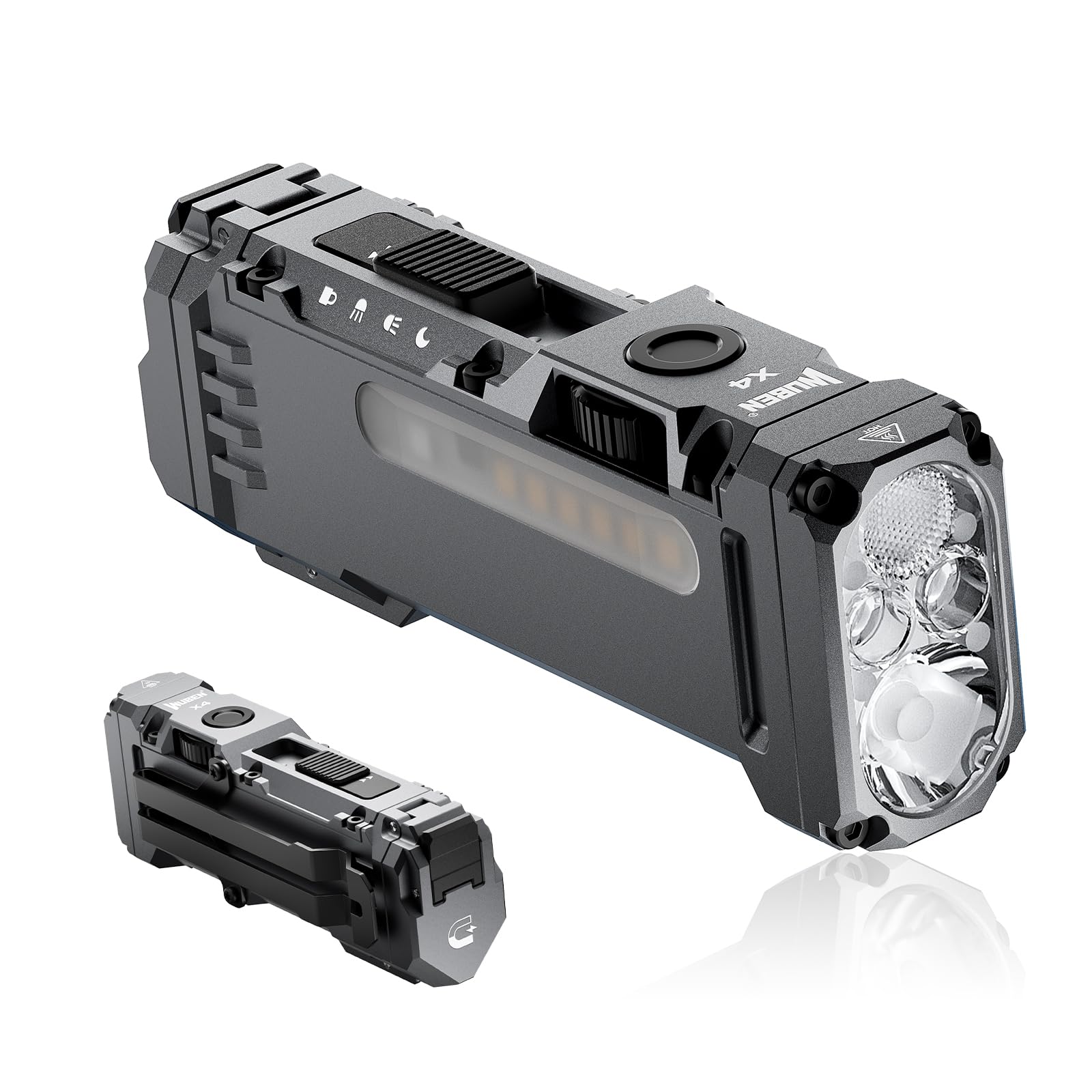 WUBEN X4 main light beam up to 1500 lumens for outdoor visibility
