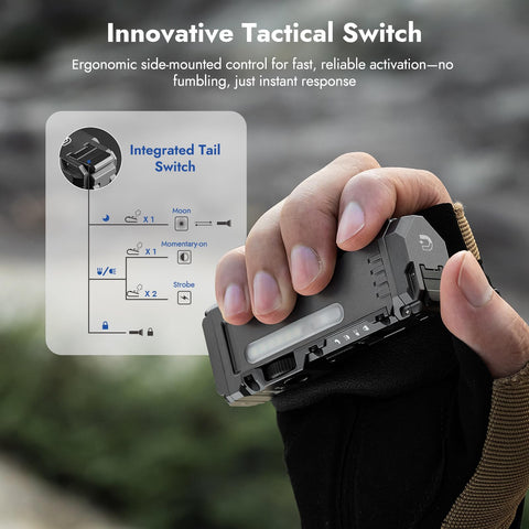WUBEN X4 RGB mode for color lighting and signaling.
