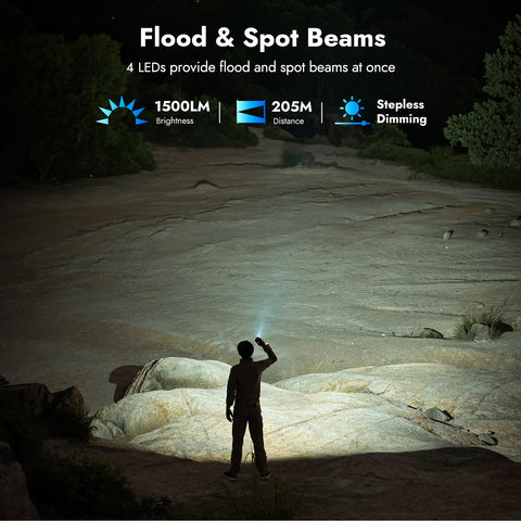 WUBEN X4 side light RGB and warm output for ambient lighting.