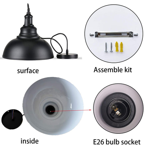 Three pendant lights in a 3-pack arranged for coordinated kitchen lighting.