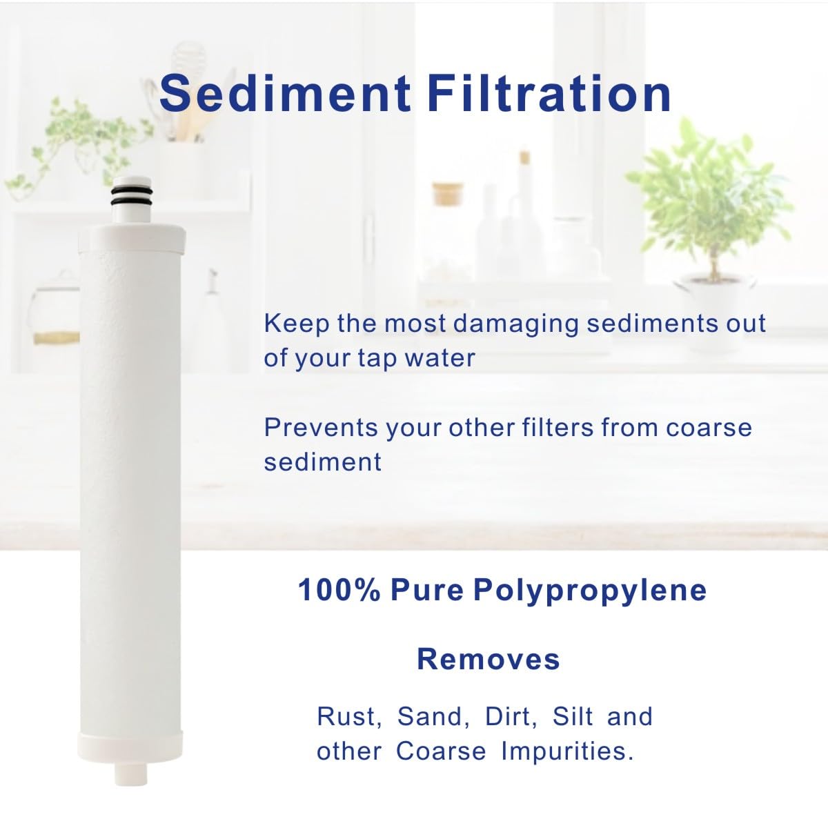 WUHUFILTRA 5-micron pre-filter improves input water quality for better membrane efficiency