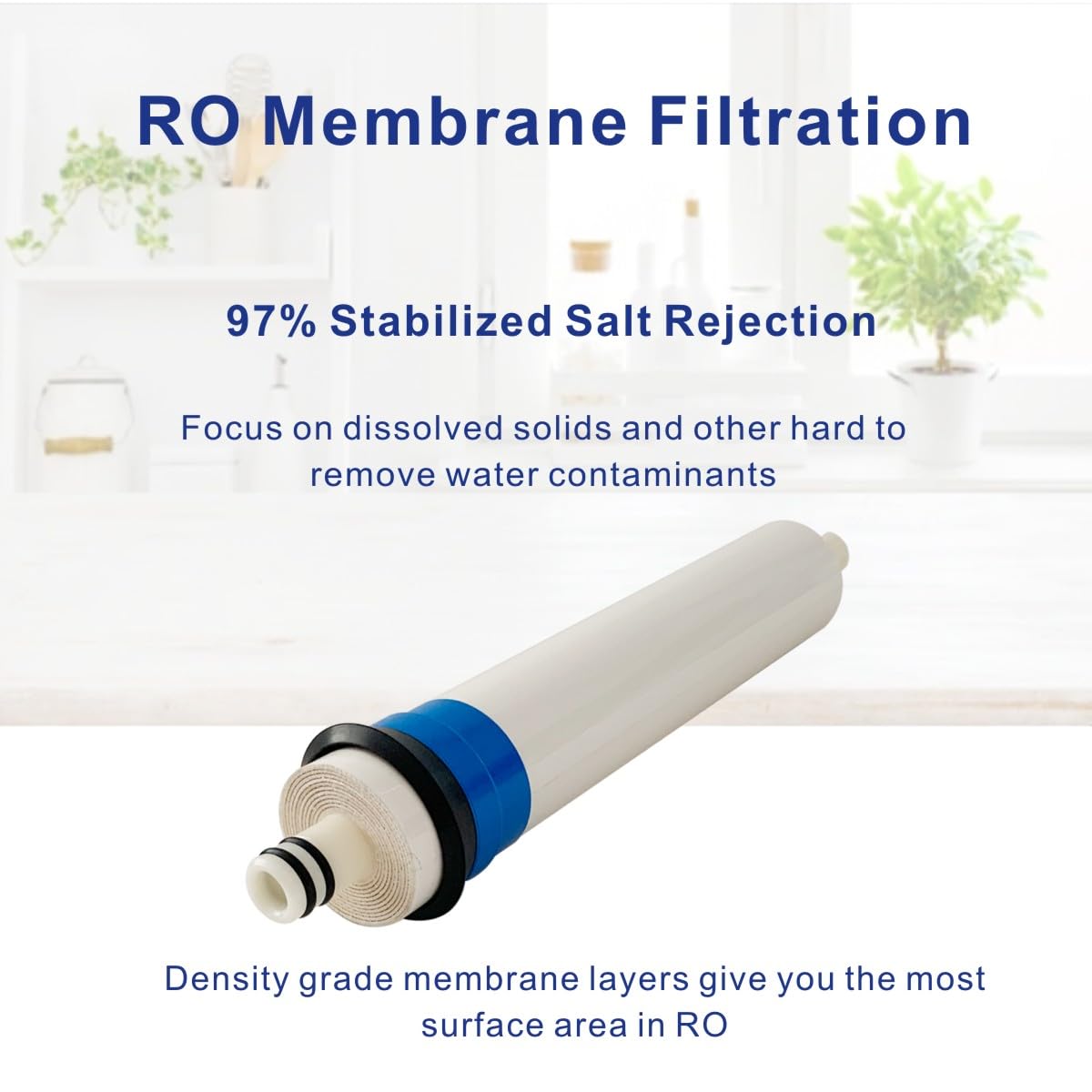 WUHUFILTRA split sediment coconut carbon block filter reduces particulates and improves taste