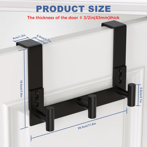 WUVIUT stainless steel door rack close-up showing durable, rust-resistant finish