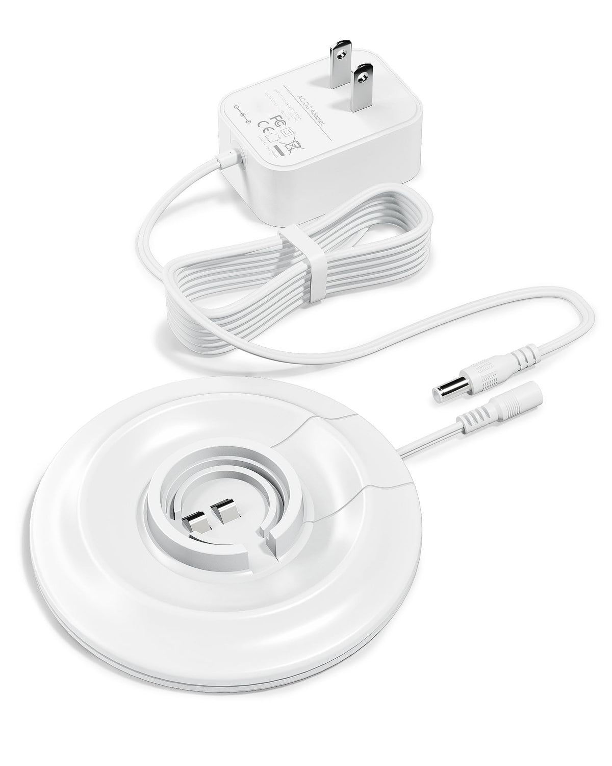 WUKUR charger base for CHV1410L, front view, compact and compatible