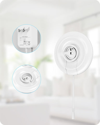 WUKUR charger base with extended 1.8 meter cord for flexible setup